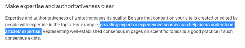 Google's suggestion about quality content (taken from SEO Started Guide page) Google suggestion about quality content taken from SEO Started Guide page