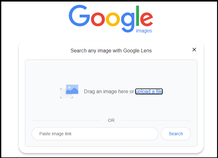 Google reverse image tool
