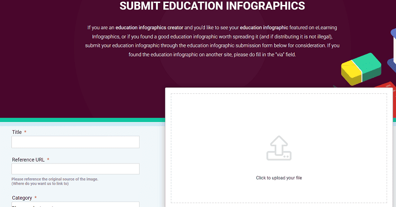elearninginfographics submission page
