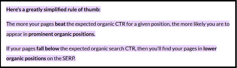 Larry Kim thoughts about correlation between organic CTR and search engines rankings