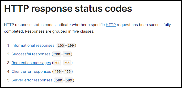 HTTP Status Codes - From the 100s to the 500s