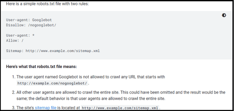 user agent robots txt