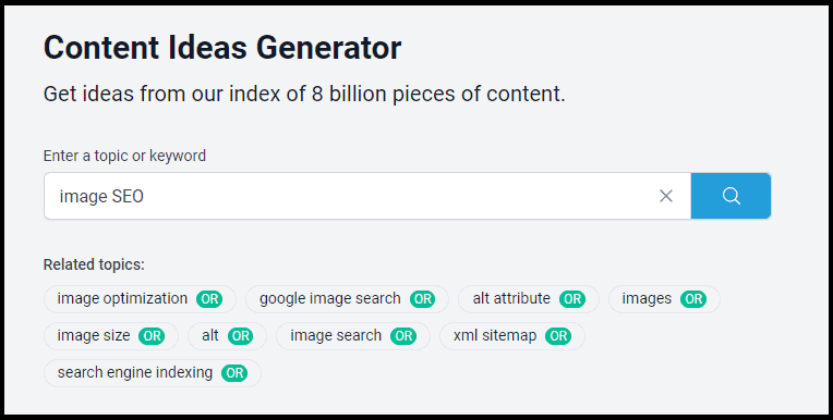 Content Ideas Generator by Buzzsumo