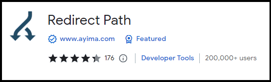 Redirect Path Chrome extension screenshot