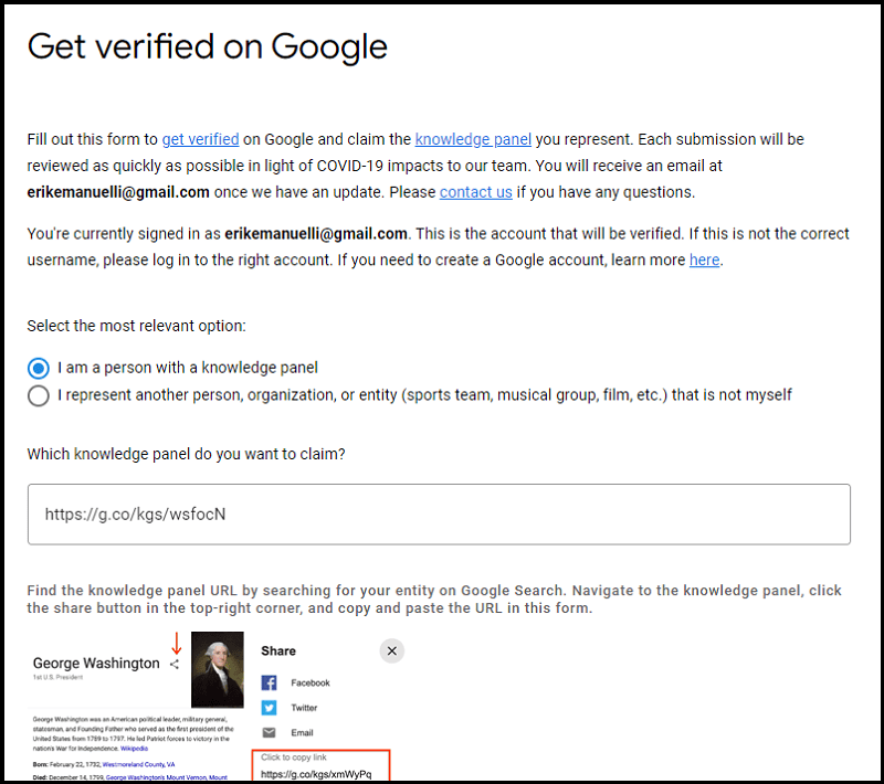 How to get verified on Google - the process to claim your knowledge panel