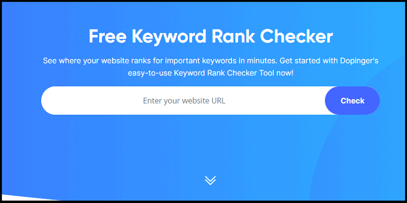 Dopinger free keyword rank checker